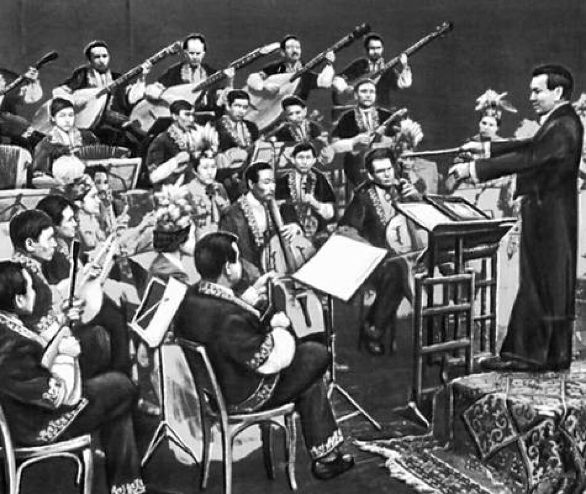 В 1934 году создан Казахский государственный оркестр имени Курмангазы - e-history.kz