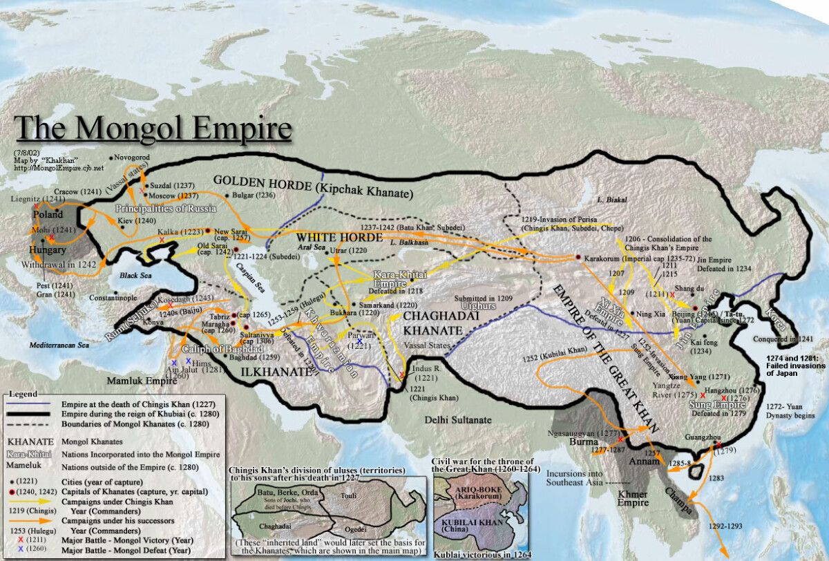 Империя Чингиз-хана в 1229-1269 годах - e-history.kz