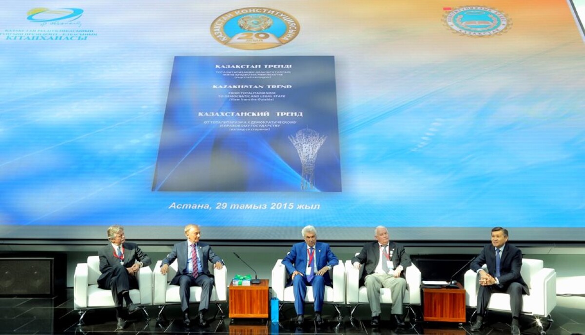 The book “Kazakhstan’s trend: from totalitarianism to democratic and law-governed state” was presented - e-history.kz