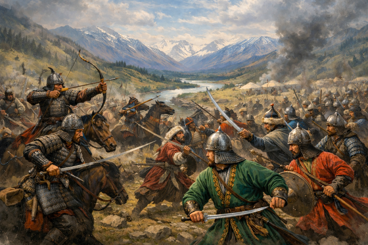 1727-1745 жылдaрдағы жоңғар-қазақ соғысы - e-history.kz