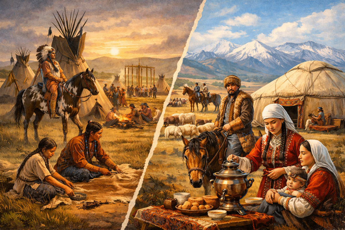 Тийоспайе и аул: как были устроены кочевые общества сиу и казахов - e-history.kz