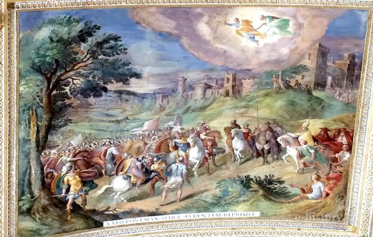 Ватиканда Аттила бейнеленген үшінші картина табылды - e-history.kz