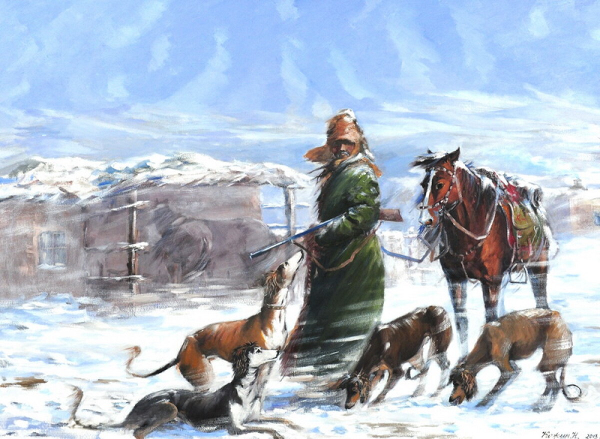 Казахская традиционная охота: охота с гончими - e-history.kz