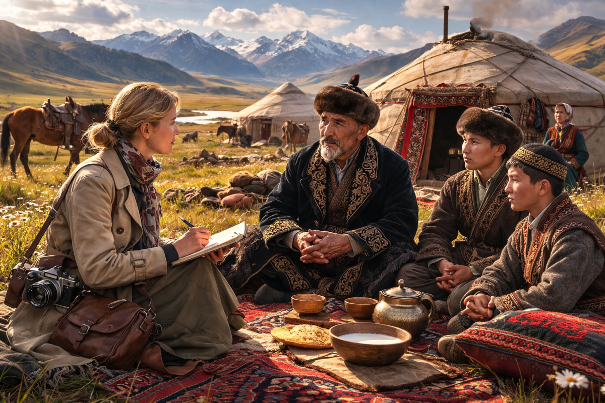 Британская журналистка и казахские кочевники в 1958 году - e-history.kz