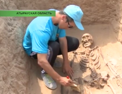В Атырау нашли уникальное захоронение воина-сармата 