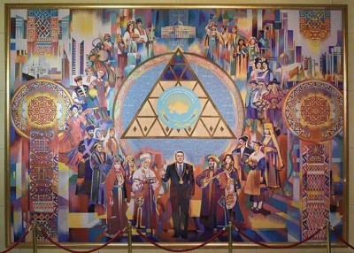 Hand weaving dedicated to Astana Day