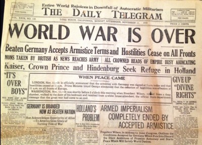 The end to the First World War