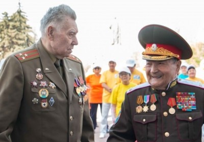 Ардагерлерге арналған флешмоб өтті