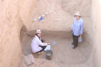 Түркістаннан ежелгі жауынгердің қорымы табылды