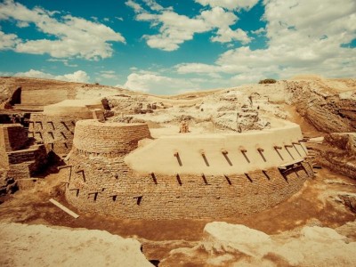 The excavation works in the town of Syganak