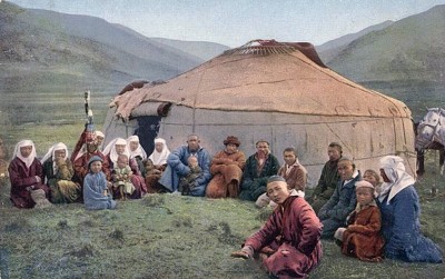 Казахские кочевья в Кулундинской степи