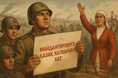Қазақ халқының майдандағы жауынгерлерге хаты