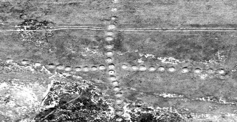 In Turgay steppes of Kazakhstan NASA the giant ancient ornaments were found