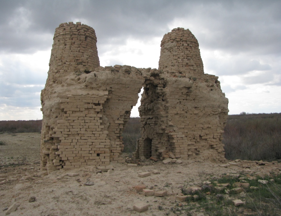 The burial of the brave batyrs in the region of Zhulek