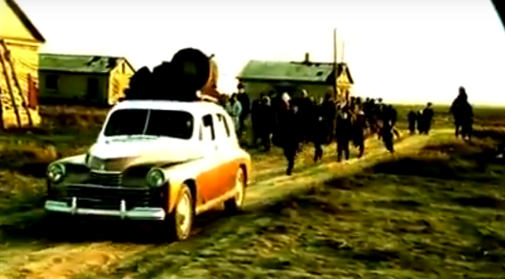 ON "POBEDA" CAR