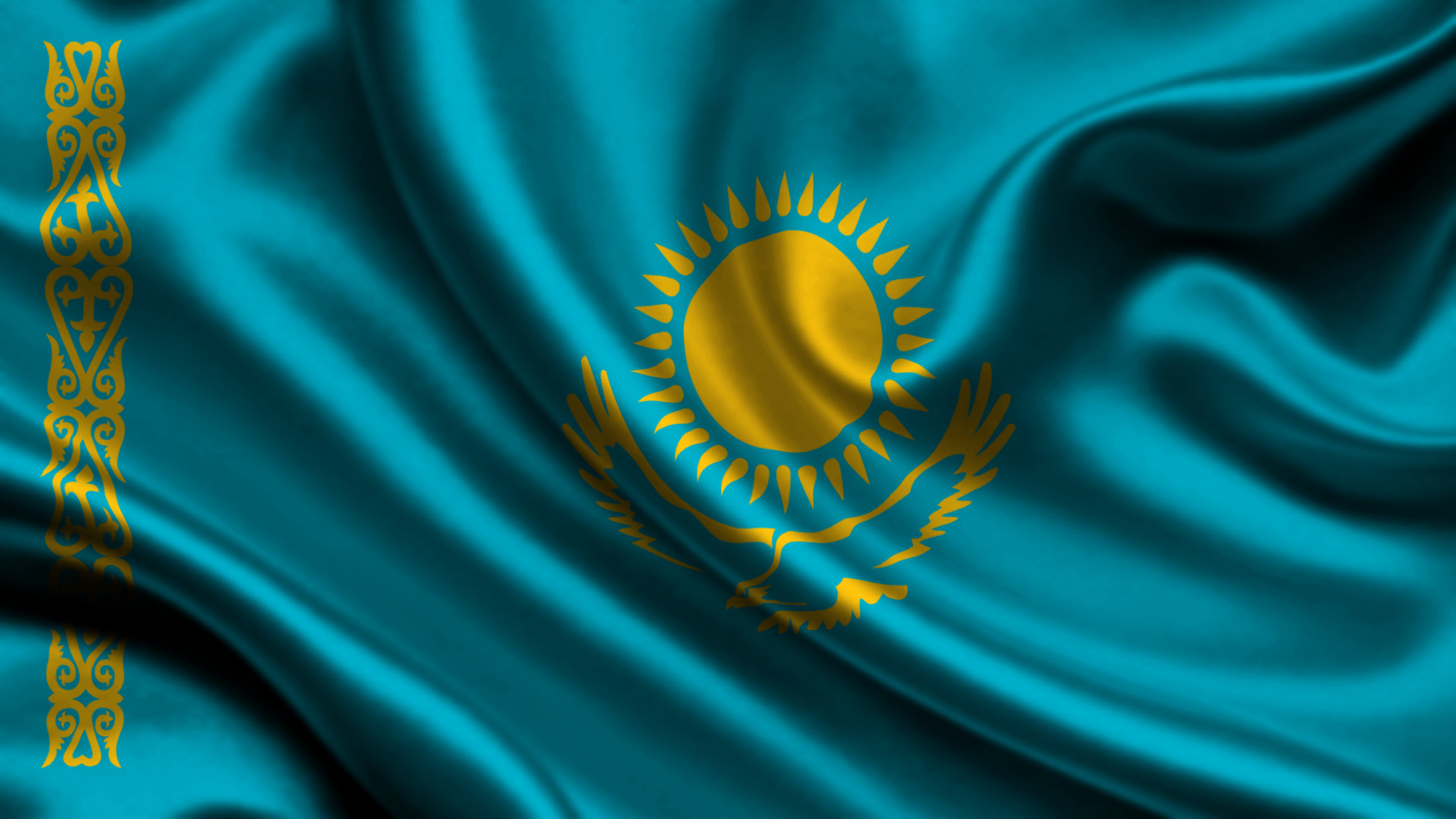 Флаг цвета неба голубого 