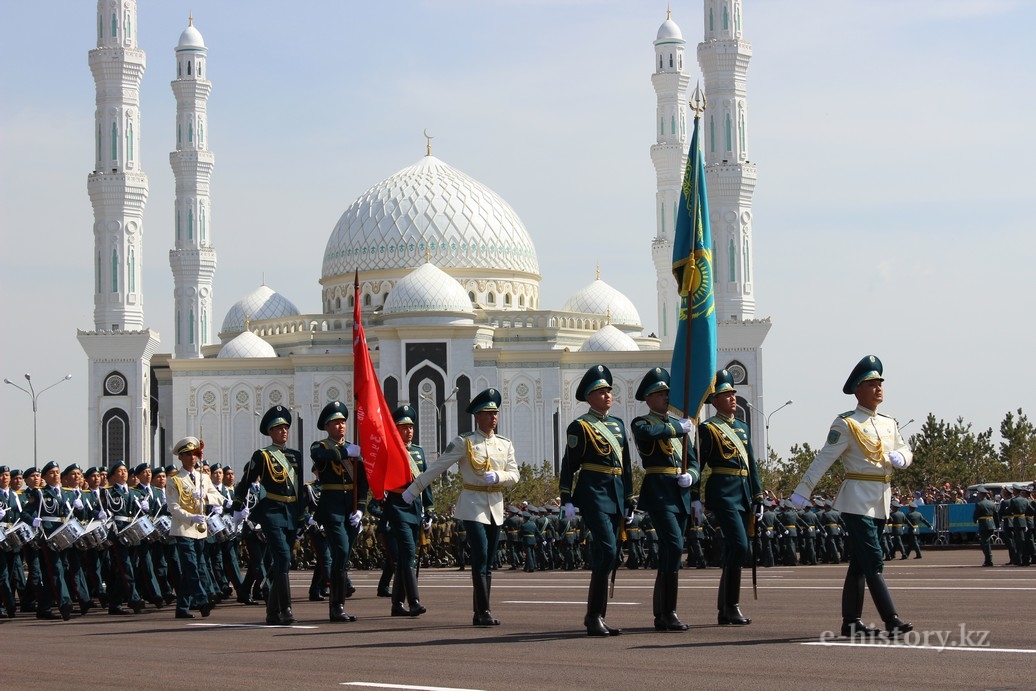 Military parade in Astana