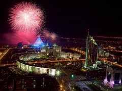 The historical role of the President of Kazakhstan Nursultan Nazarbayev to move the capital of an independent state