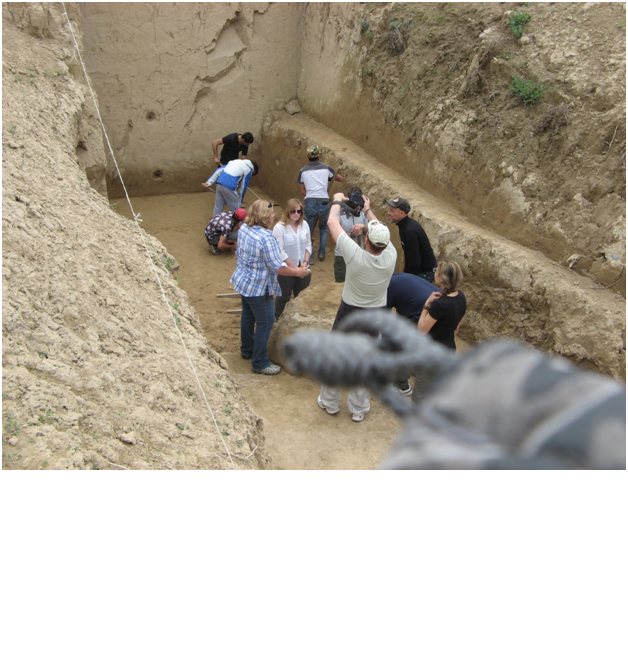 Landing of foreign archeologists and anthropologists in KazNU