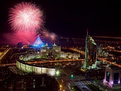  The historical role of the President of Kazakhstan Nursultan Nazarbayev to move the capital of an independent state
