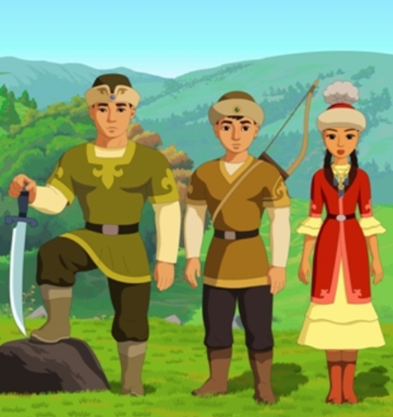 Мультфильм про ханов Жанибек и Керей Мультфильм про ханов Жанибек и Керей
